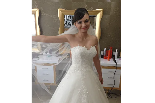 Derma Center gelin saçı ve makyajı